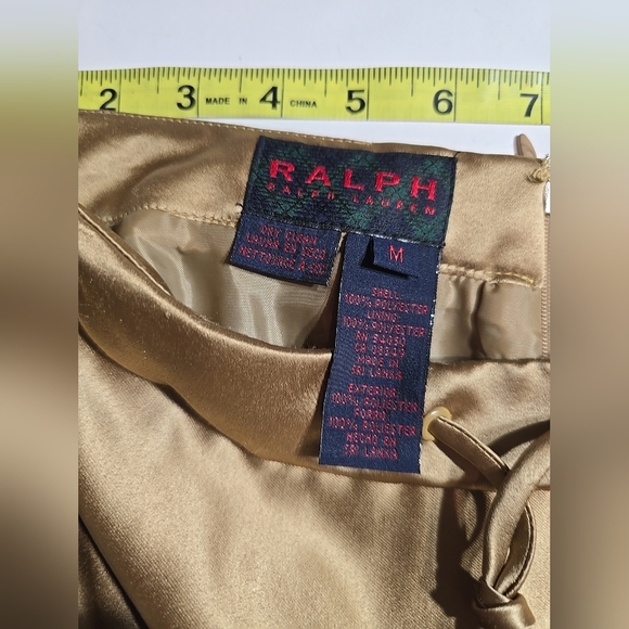Ralph Lauren NWT Vintage Bronze Maxi Skirt Size M - Picture 9 of 10
